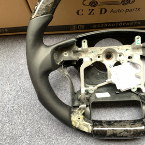 CZD For Toyota Tundra 2014/2015/2016/2017 carbon fiber steering wheel with smooth leather sides