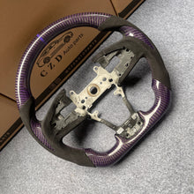 Load image into Gallery viewer, CZD auto parts for Honda MK10 2016-2021 carbon fiber steering wheel with gloss purple carbon fiber &amp; alcantara leather side
