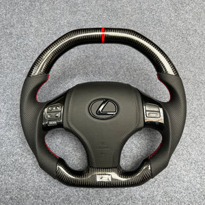 CZD auto parts carbon fiber steering wheel for Lexus IS250 /300 /350 2006-2013 with flat top