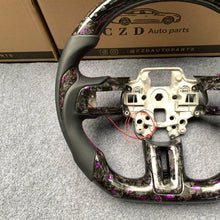 Load image into Gallery viewer, CZD auto parts for Ford Mustang 2018-2022 carbon fiber steering wheel with purple flakes forged carbon