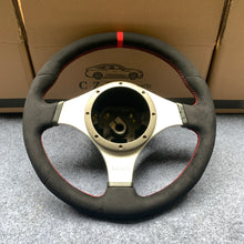 Load image into Gallery viewer, CZD auto parts for Mitsubishi Lancer Evolution Evo 9 IX 2005-2007 carbon fiber steering wheel with full alcantara leather