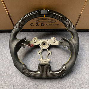 czd auto parts carbon fiber steering wheel for Infiniti Q40 Q60 2014-2015 with led shift light