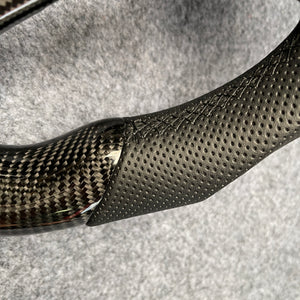 czd auto parts carbon fiber steering wheel for Acura TL/ILX with perforated leather