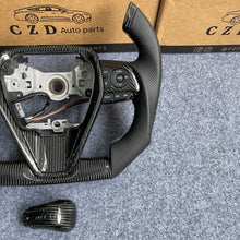 Load image into Gallery viewer, CZD auto parts for Toyota 8th gen Camry se xse le xle 2018-2022 carbon fiber steering wheel with F1 shape design