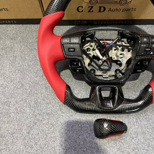 CZD Auto Parts carbon fiber steering wheel for Toyota Camry 2025 with black stitching