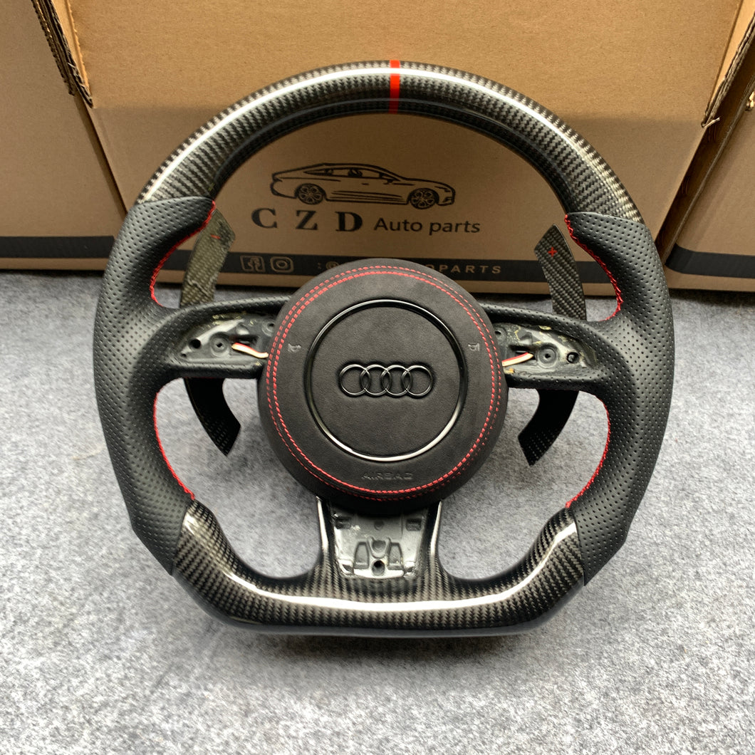 CZD auto parts carbon fiber steering wheel for Audi SQ5 (8R)