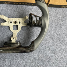 Load image into Gallery viewer, CZD autoparts for  Chevrolet Corvette C6 Z06 C6 2005-2013 carbon fiber steering wheel with gray  smooth leather side
