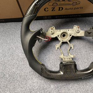 czd auto parts carbon fiber steering wheel for Infiniti Q40 Q60 2014-2015 with led shift light