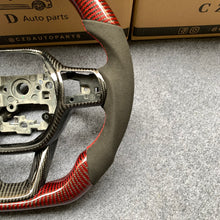 Load image into Gallery viewer, CZD auto parts for Honda 11th gen Civic XI 2021-2022 carbon fiber steering wheel with red &amp; black carbon fiber