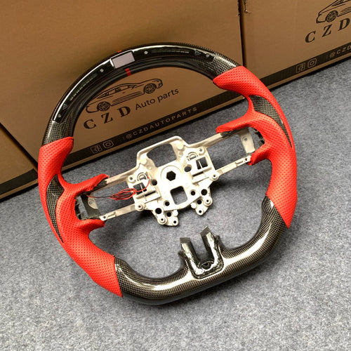 2018-2023 Ford Mustang/SHELBY GT350 carbon fiber steering wheel from czd with thumbgrips