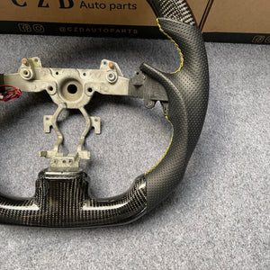 czd auto parts carbon fiber steering wheel for Infiniti Q40 Q60 2014-2015 with led shift light