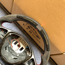 Load image into Gallery viewer, CZD auto parts for Mercedes Benz W205 AMG C43 GLA 45 C218 W213 X253 C253 W166 W222 R172 R231 carbon fiber steering wheel with LED &amp; alcantara leather side