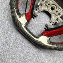 Load image into Gallery viewer, CZD auto parts for Honda Accord Crosstour 2013-2015 carbon fiber steering wheel with red carbon trim