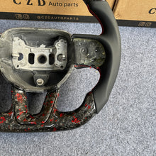 Load image into Gallery viewer, CZD auto parts for Dodge Durango 2018-2021 carbon fiber steering wheel with red flakes forged carbon fiber