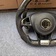 Load image into Gallery viewer, CZD auto parts for Mercedes Benz W205 AMG C43 GLA 45 C218 W213 X253 C253 W166 W222 R172 R231 carbon fiber steering wheel with airbag cover
