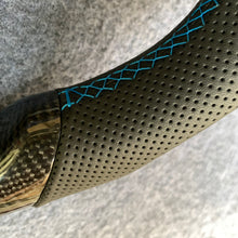 Load image into Gallery viewer, CZD auto parts for  BMW M2 F87 M3 F80 M4 F82 F83 M5 F10 M6 F06 F12 F13 X5 M F85 X6 M F86 carbon fiber steering wheel with perforated leather side