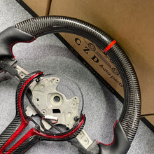 Load image into Gallery viewer, CZD auto parts for  BMW M2 F87 M3 F80 M4 F82 F83 M5 F10 M6 F06 F12 F13 X5 M F85 X6 M F86 carbon fiber steering wheel with red carbon paddle shifter