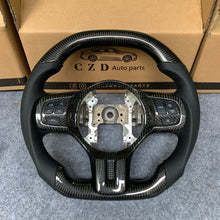 Load image into Gallery viewer, CZD auto parts carbon fiber steering wheel for Mitsubishi Lancer Evolution Evo 10 with black stitching
