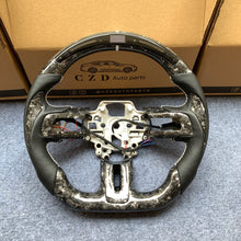 Load image into Gallery viewer, CZD auto parts for Ford SHELBY GT350R GENUINE 2018-2021 carbon fiber steering wheel with white flakes forged carbon &amp; LED top