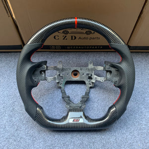 CZD Autoparts For Honda 9th gen Civic/SI 2012-2015 carbon fiber steering wheel SI badge bottom
