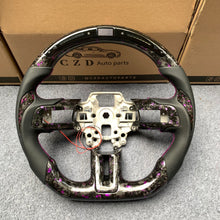 Load image into Gallery viewer, CZD auto parts for Ford SHELBY GT350R GENUINE 2018-2021 carbon fiber steering wheel with purple flakes forged carbon