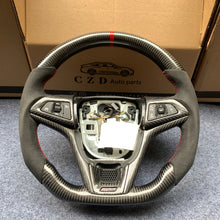 Load image into Gallery viewer, CZD auto parts  for Chevrolet 5th gen Camaro 2010-2015 carbon fiber steering wheel with alcantara leather side