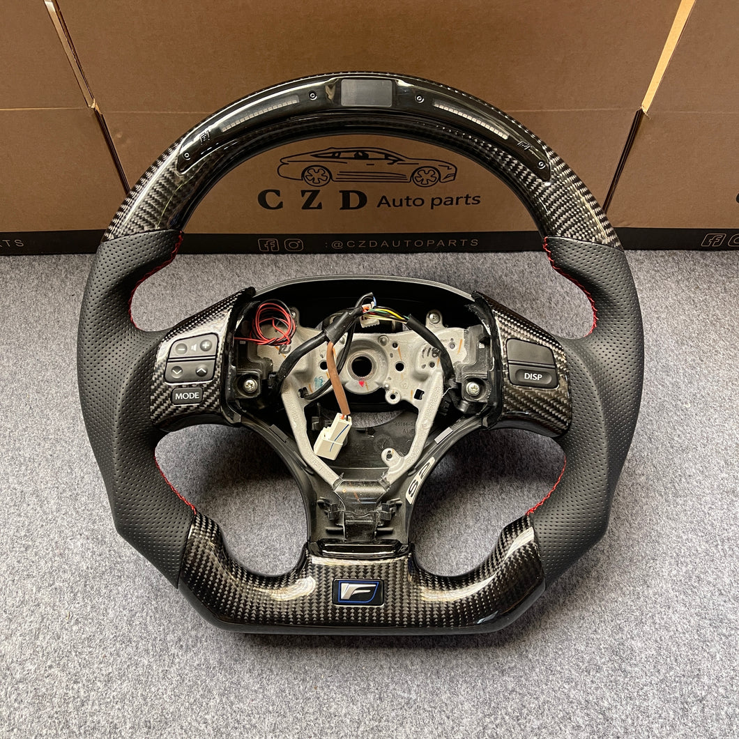 CZD auto parts carbon fiber steering wheel for Lexus IS250 /300 /350 2006-2013 with no stripe