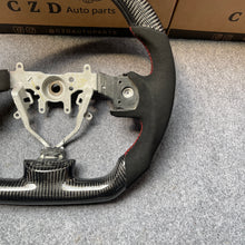 Load image into Gallery viewer, CZD auto parts for Impreza WRX (WRX STI) 2008-2014 carbon fiber steering wheel with alcantara leather side
