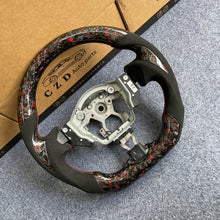 Load image into Gallery viewer, czd auto parts carbon fiber steering wheel for nissan 370z with red stitch