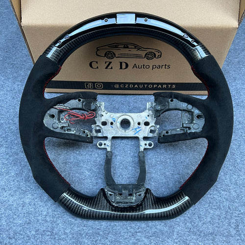 czd auto parts carbon fiber steering wheel for Honda MK10 2016-2021 with round top flat bottom shape