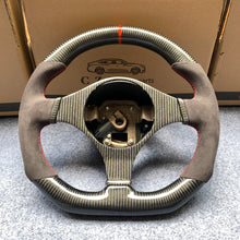 Load image into Gallery viewer, CZD auto parts for Mitsubishi Lancer Evolution Evo 9 IX 2005-2007 carbon fiber steering wheel with alcantara leather side