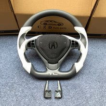 Load image into Gallery viewer, czd auto parts carbon fiber steering wheel for Acura TL/ILX with airbag cover