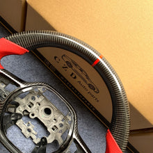 Load image into Gallery viewer, CZD Autoparts For Honda 11th gen Civic XI carbon fiber steering wheel gloss carbon fiber trim