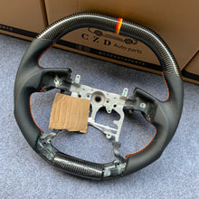 Load image into Gallery viewer, CZD For Toyota Tundra 2014/2015/2016/2017 carbon fiber steering wheel with smooth leather sides