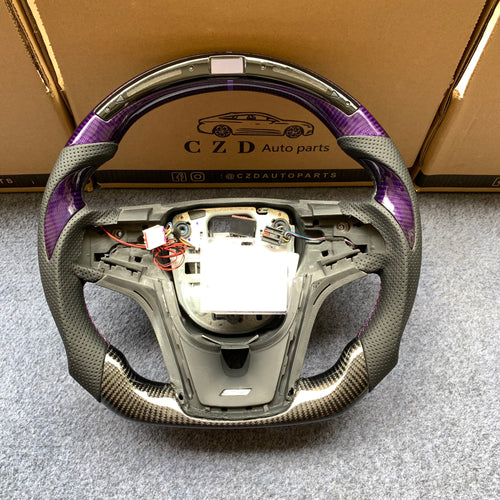CZD auto parts carbon fiber steering wheel for Chevrolet 5th gen Camaro 2010-2015 with gloss purple carbon fiber