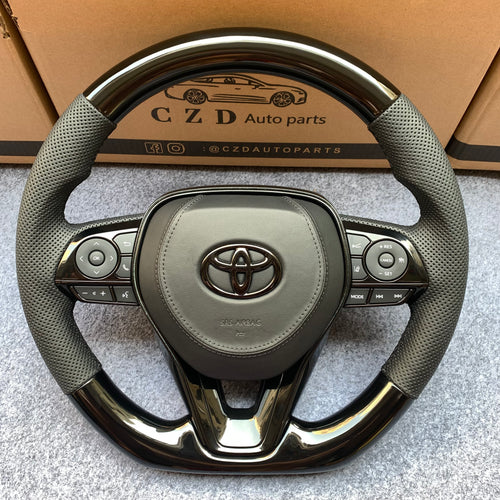 czd auto parts carbon fiber steering wheel for Toyota Corolla 2019-2020 with airbag cover