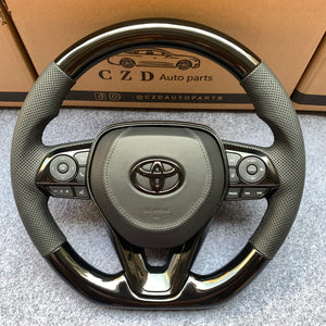 czd auto parts carbon fiber steering wheel for Toyota Corolla 2019-2020 with airbag cover