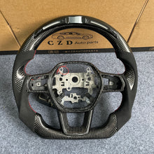 Load image into Gallery viewer, CZD auto parts for Honda 11th gen Civic XI 2021-2022 carbon fiber steering wheel with alcantara leather side