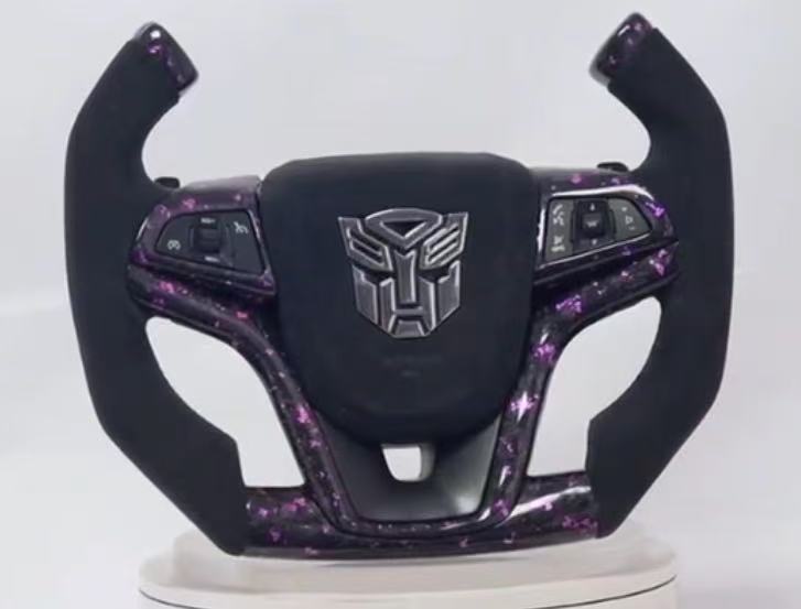 CZD auto parts 2012 Camaro carbon fiber steering wheel for deposit