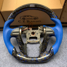 Load image into Gallery viewer, czd auto parts carbon fiber steering wheel for Honda Odyssey 2011-2017 with blue perforated leather