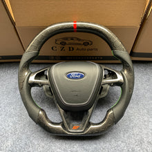 Load image into Gallery viewer, czd auto parts carbon fiber steering wheel for Ford Edge SE ST AWD 2015-2020 with airbag cover