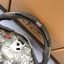 Load image into Gallery viewer, CZD auto parts for TOYOTA SUPRA A90 A91 MK5 2020-2021 carbon fiber steering wheel with black alcantara leather side &amp; LED