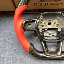 Load image into Gallery viewer, CZD Autoparts For Honda 11th gen Civic XI carbon fiber steering wheel gloss carbon fiber trim