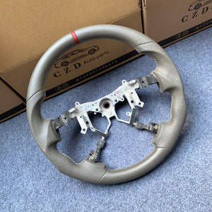 czd auto parts carbon fiber steering wheel for Tundra 2007-2013 with gray leather
