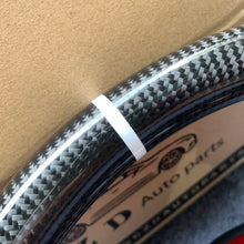 Load image into Gallery viewer, Tesla Model 3 2017/2018/2019/2020 carbon fiber steering wheel from CZD with red trim