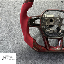 Load image into Gallery viewer, CZD auto parts for Honda 11th gen Civic XI 2021-2022 carbon fiber steering wheel flat top
