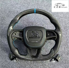 Load image into Gallery viewer, CZD auto parts for Dodge (SRT) Challenger 2015-2021 carbon fiber steering wheel with scat pack airbag cover