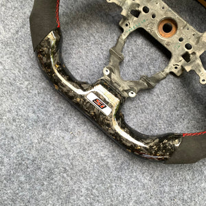 CZD Autoparts For Honda FK2 carbon fiber steering wheel forged carbon fiber with golden flakes top&bottom