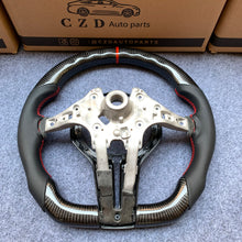 Load image into Gallery viewer, CZD Autoparts For BMW F83 M5 F10 M6 F06 F12 F13 carbon fiber steering wheel outer trim in gloss carbon fiber