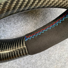 Load image into Gallery viewer, CZD auto parts for BMW M3 E90 E92 E93 2008-2013 carbon fiber steering wheel with red carbon thumb &amp; LED